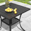 Ensemble de salle à manger de patio 3 pièces avec chaises pivotantes-533217909