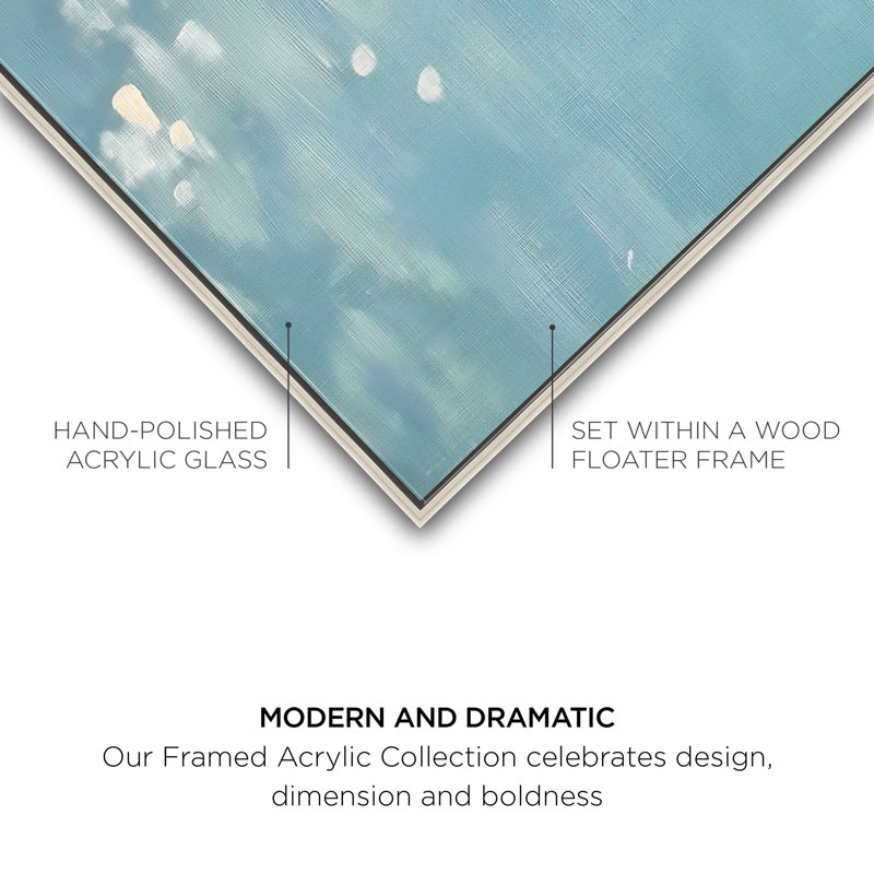 Lights on the Water II High-Gloss Frameless Acrylic Glass Wall Art Abstract Print by Oliver Gal, Ready to Hang, 10 x 15