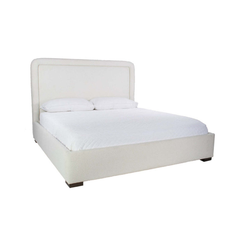 Lit tapissier standard Karlin, Très grand, Blanc