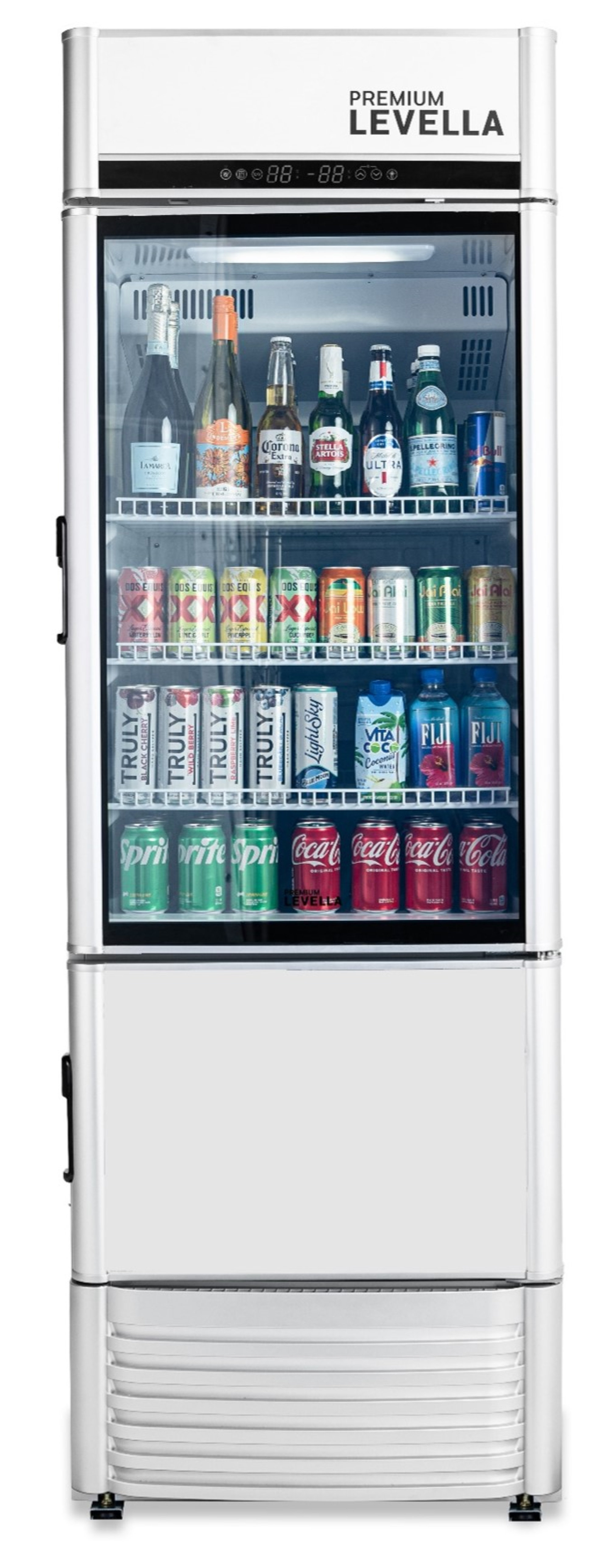 EUHOMY Beverage Refrigerator and Cooler, 126 Can Mini fridge with Glass  Door, Small Refrigerator with Adjustable Shelves for Soda Beer or Wine