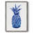 Indigo Pineapple Framed Print - Solid Wood-1603353310