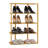 5-Tier Corner Shoe Rack, Bamboo Narrow Shoes Display Shelf Stand Storage Organizer for Entryway