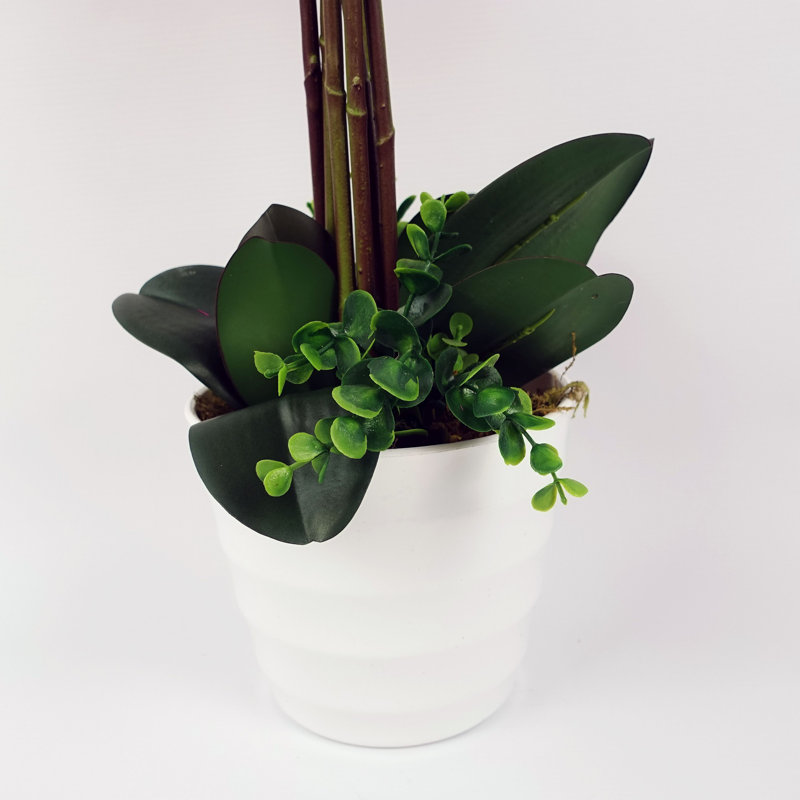 Plastic, Silk Artificial Arrangement in Planter
