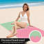1Pièce de serviette de plage gaufrée à la crème glacée mignonne, avec un motif de gaufres roses avec un glaçage vert menthe et des paillettes colorées. Grande microfibre, parfaite pour les voyages, les voyages, les fêtes à la piscine, unisexes.