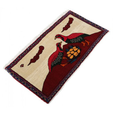 Maksutbek One-of-a-Kind 1'8" X 3'1" Hand Knotted Area Rug