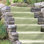 Diamond Sprout/White Handwoven Indoor/Outdoor Rug