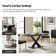 Barwen Glam Modern 71" Rectangular Sintered Slate Dining Table