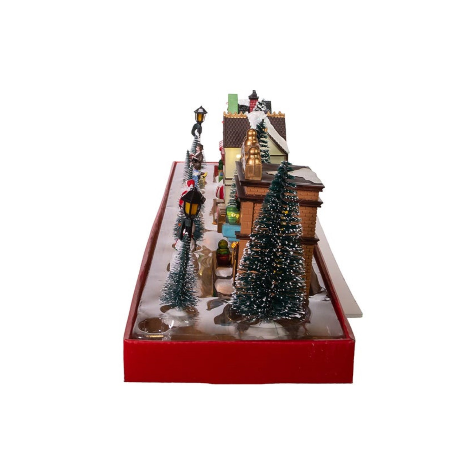 17 Piece Battery-Operated LED Lit Village Set