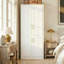 Armoire penderie 4 portes avec tringle et tablettes de rangement, armoire de chambre moderne pour caillot