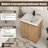 Bellmead 24'' Single Bathroom Vanity Set with Resin Sink Top