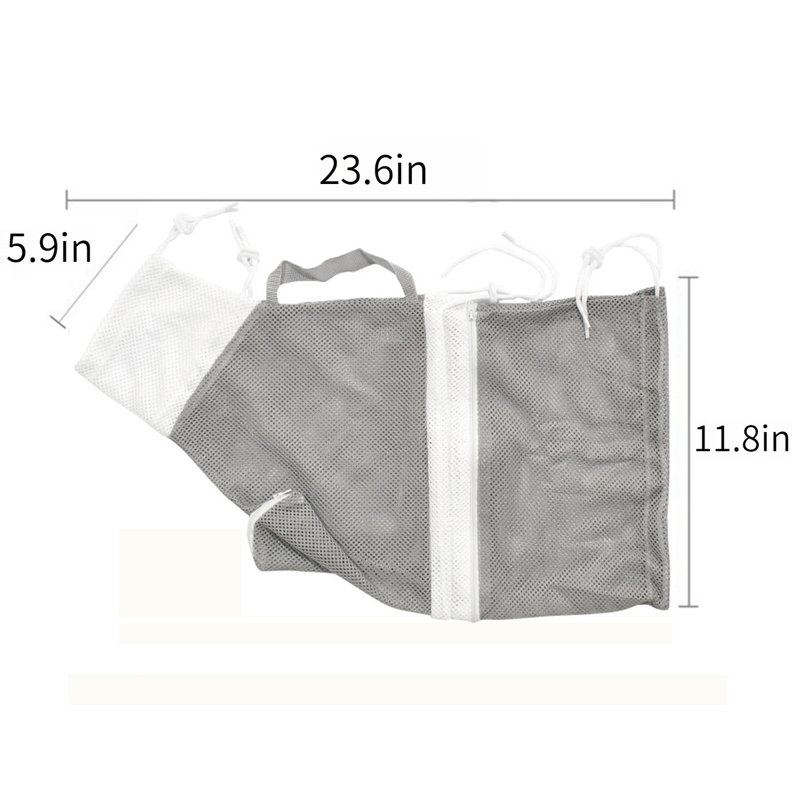 Le sac de toilettage pour chat est réglable pour couper les ongles et se baigner, Gris