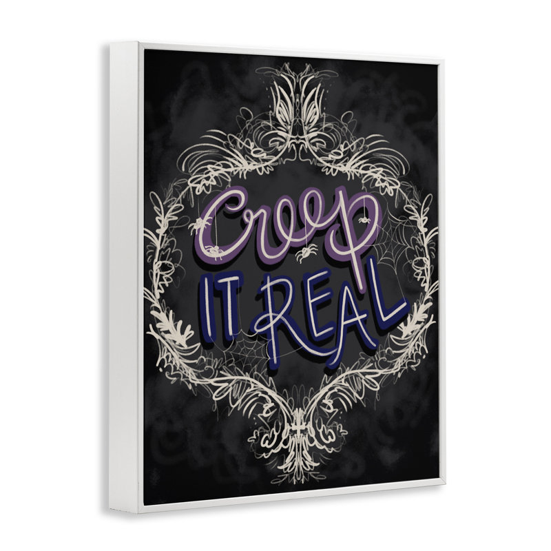 Giclée encadrée Vintage Creep It Real, design par Connie Summers, H 20 po x l 16 po