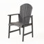 Chaises de salle à manger en bois (2), gris foncé - pour la protection contre les intempéries (2)-1628485670