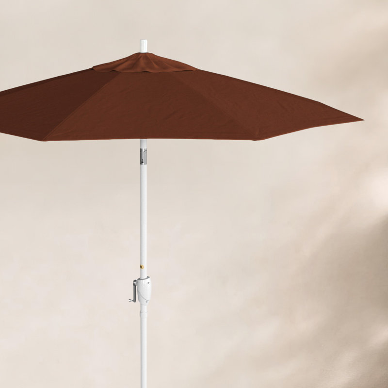 Parasol de marché 7,5', Toile Toile Henna Sunbrella®, Blanc, Sunbrella®