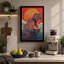 Hippopotamus Rising Retro - Wrapped Canvas-2139072343-2139072363