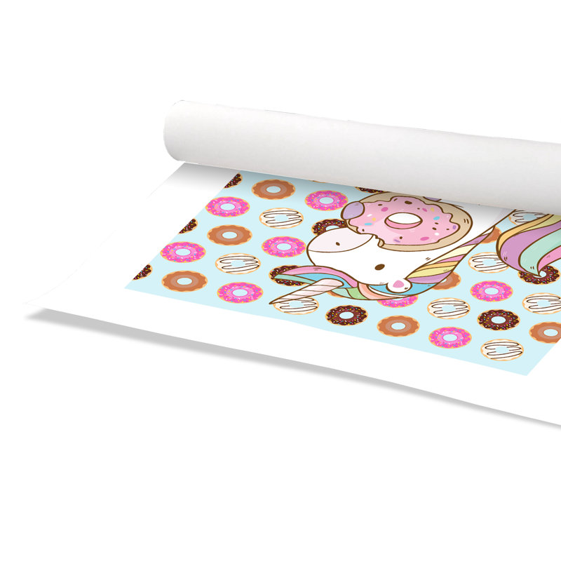 Donut Unicorn Wall Decal, 16" H x 16" W x 1" D, Paper