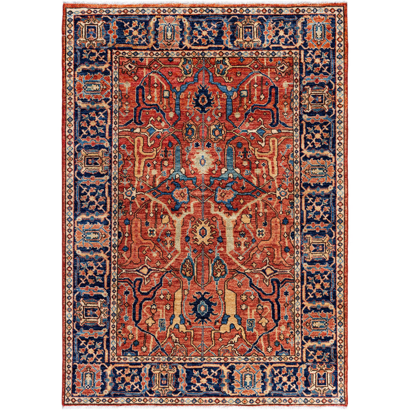 Serapi One-of-a-Kind 4' 2" X 5' 10" Hand Knotted Area Rug