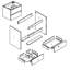 Nihya 790mm Single Bathroom Vanity with Drop In Resin Basin-1959011540