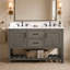 Ensemble de meuble-lavabo double 54 po Radstock-1822019458