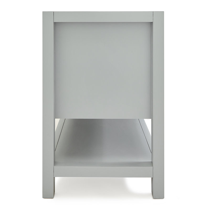Bayhill 72'' W Double Bathroom Vanity Base, Gray