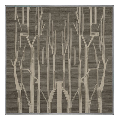 Machine Washable Art Deco Gray Area Rug