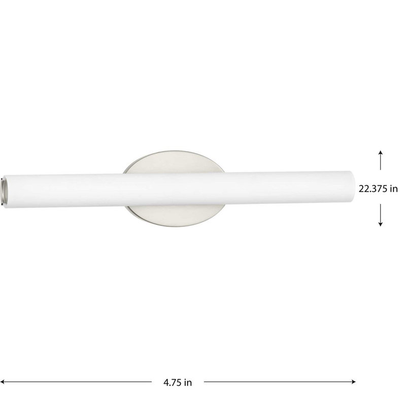 Delphine Dimmable LED Bath Bar, Brushed Nickel