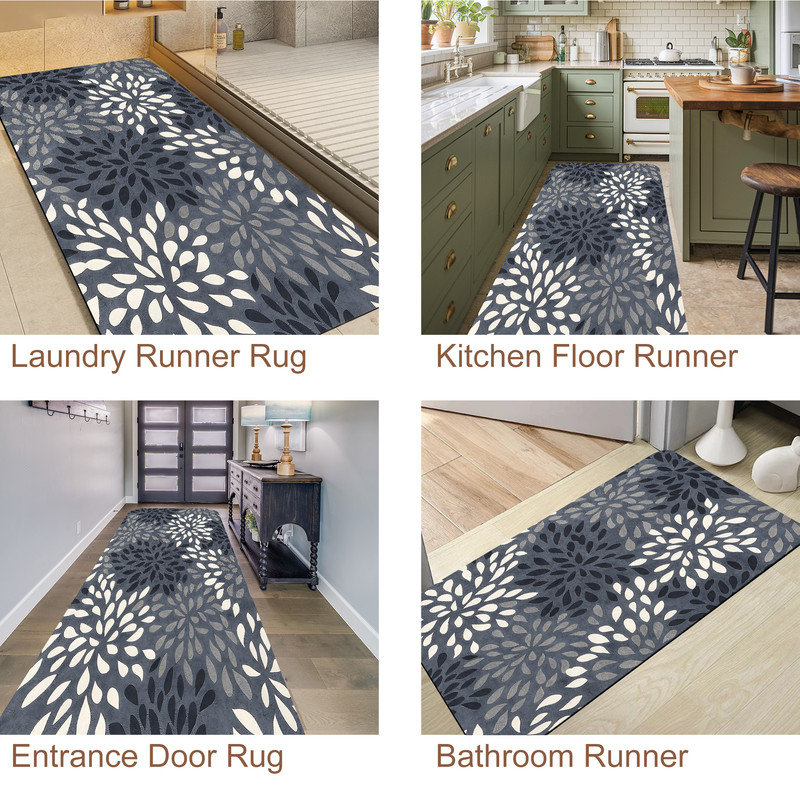 Tapis moderne JYK, neutral flower