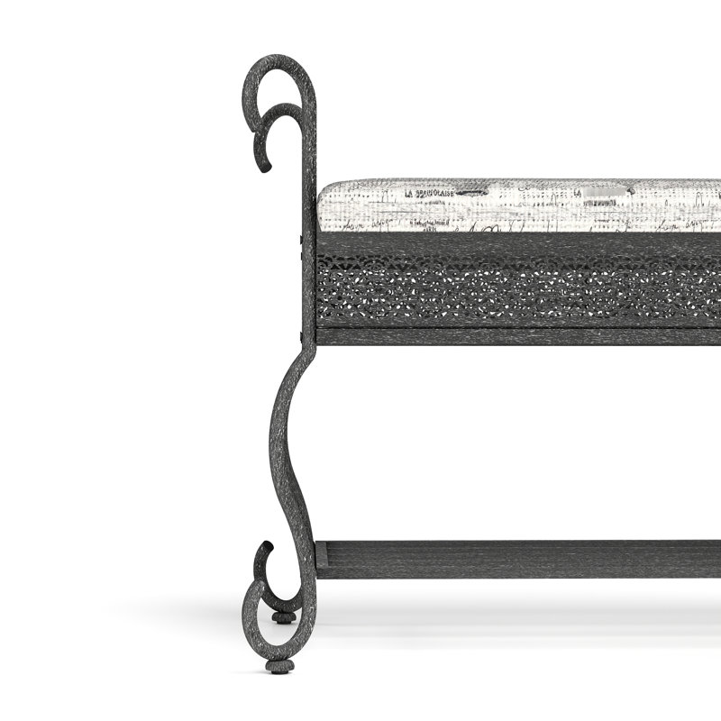 Banc à chaussures pour hall d'entrée, banc industriel, étagère à chaussures rustique pour petits espaces, banc de hall d'entrée rembourré, vestibule polyvalent
