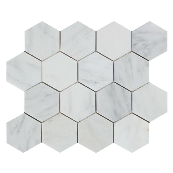 Marble Honeycomb Mosaic Wall & Floor Tile