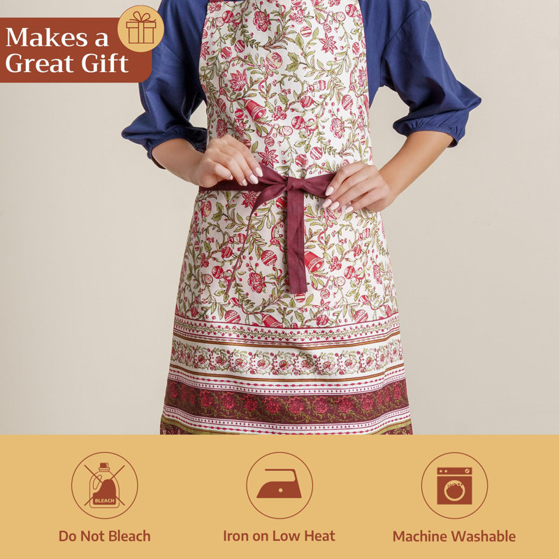 Tablier 100% coton Maison d 'Hermine pour femme avec poche Kitchen Chef