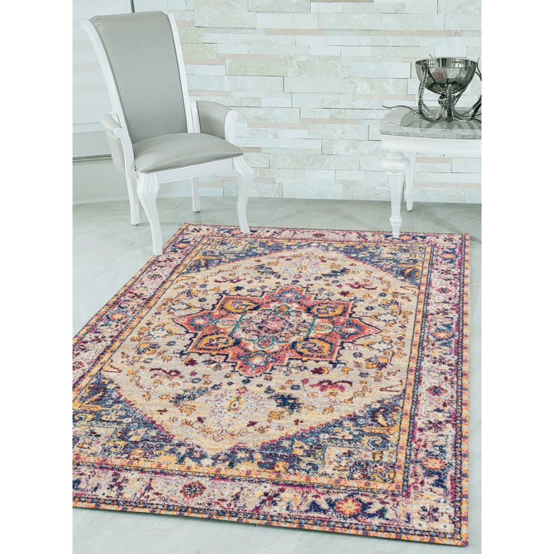 Tapis crème Dietz, Rectangle 1 pi 10 po x 3 pi