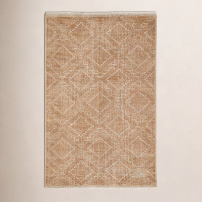 Alfreda Hand-Knotted Geometric Wool Rug