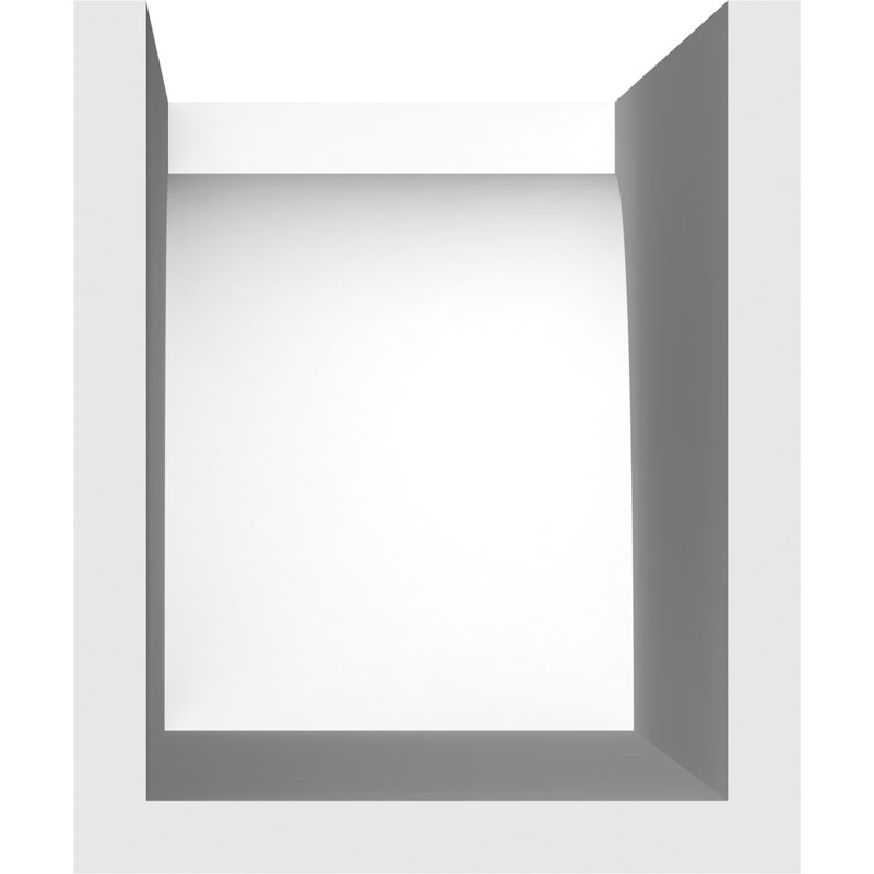 5"W x 6"H x 24"L Standard Huntington Architectural Grade PVC Rafter Tail, 6"H x 5"W x 24"D