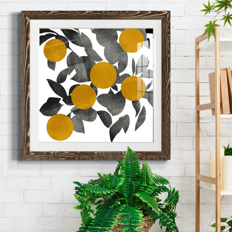 «Shadow Branch IV», reproduction encadrée de qualité supérieure - prête à être accrochée, H 27,5 po x l 27,5 po x P 1,5 po
