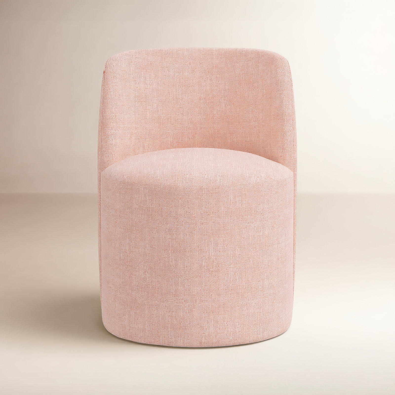 Begonia Dining Chair, Zuma Rosequartz Textured Linen