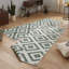 Malta flat-weave rug in green/cream-25281455