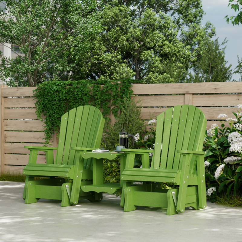 Ensemble de balançoire double Heritage Rock-A-Tee, Vert citron