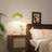 1-Light E26 Base Polished Brass Metal and Glass Dome Flower Pendant Light, Adjustable Height, Dimmable, ETL Listed