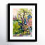Fayra Garden In Dusk Light Framed On Paper by Fayra Print-1821978911-1821978908