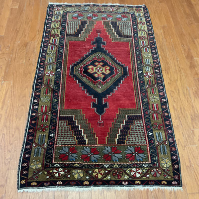  Antique Handmade Anatolia Wool Rug