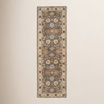 Arden Floral Handmade Tufted Wool Charcoal/Light Beige/Yellow Area Rug