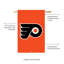 Applique du drapeau, Gar., Flyers de Philadelphie
