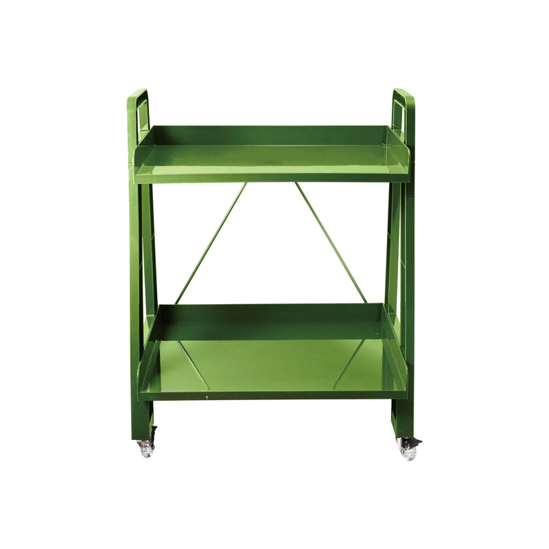 Plastic Utility Cart With Handles And Casters