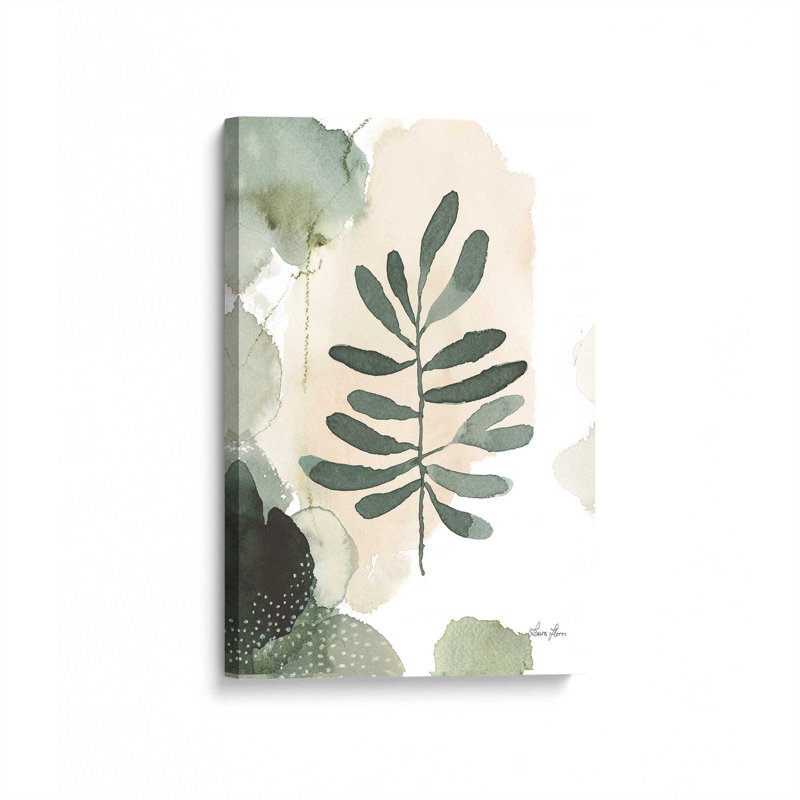 Toile tendue Harmonic Leaves II, H 12 po x l 8 po