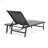 CHAISE LOUNGE WITH ATTACHED WOOD SIDE TABLE, 1PC