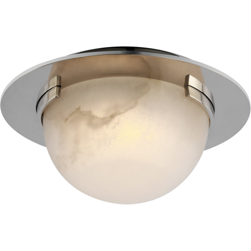 Kelly Wearstler Melange 6" Solitaire Flush Mount, Polished Nickel