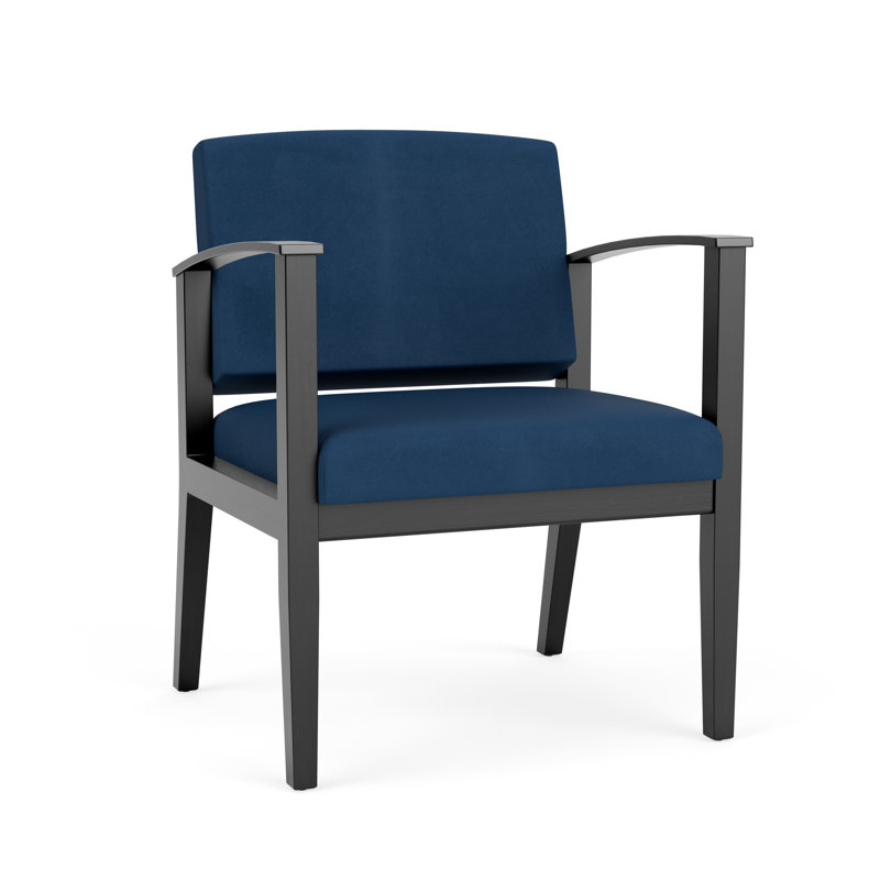 Chaise d'invité surdimensionnée en bois Amherst, Noir, Patriot Plus Blue Ridge