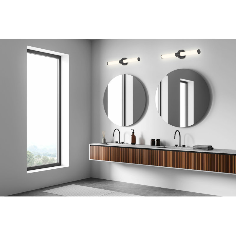 Cummine Dimmable LED Vanity Light, Matte Black