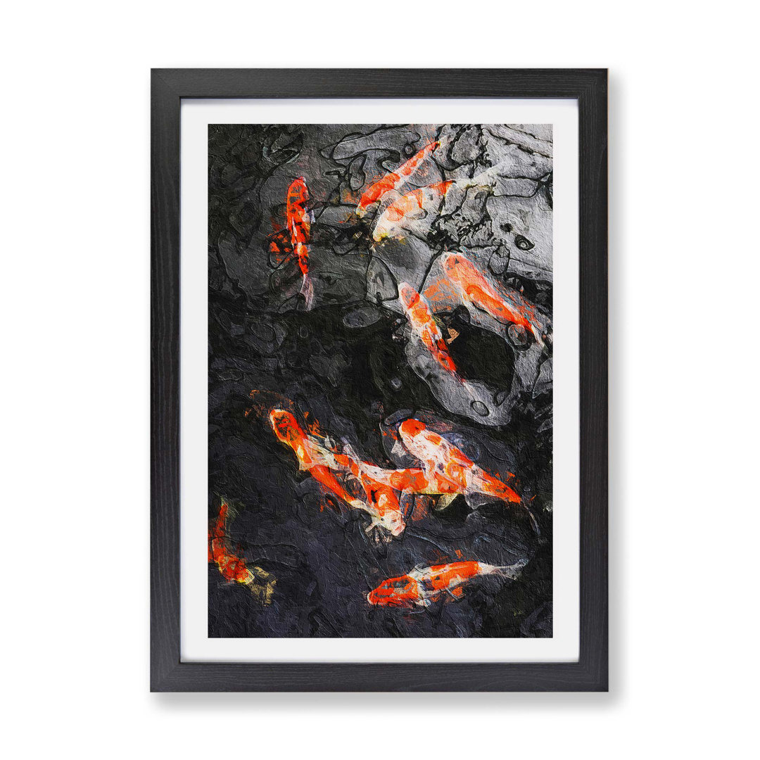 Carp & Koi Fish - Framed Print