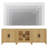 Farmhouse TV Stand For Tvs Up To 85 Inch, 3-Piece Modular Entertainment Center With Glass And Wood Doors,  Media Console For Living Room, Bedroom, Home Theater-1923191153
